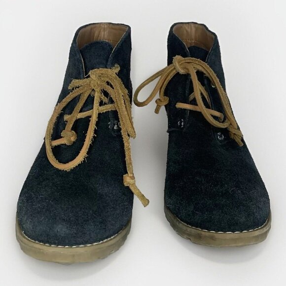 Sperry Boots Womens 9M Stella Ankle Bootie Wedge Lace Up STS96941 Leather Suede - Picture 2 of 11